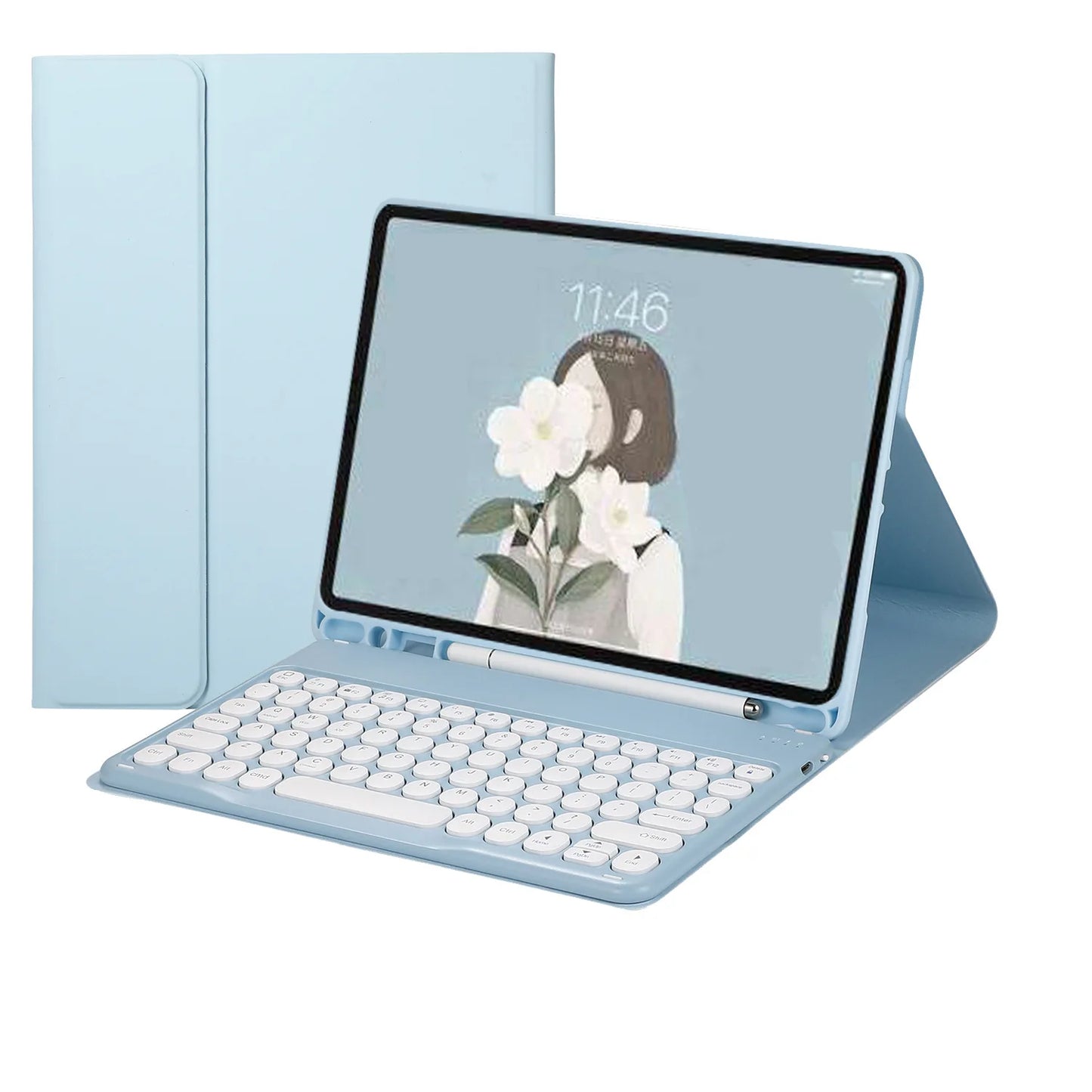 Wireless Touchpad Keyboard for iPad Air 5 4 10.9 7th 8th 9th 10.2 3 10.5 Stand Cover Case iPad Pro 11 Mini 6-Tablet Covers Cases