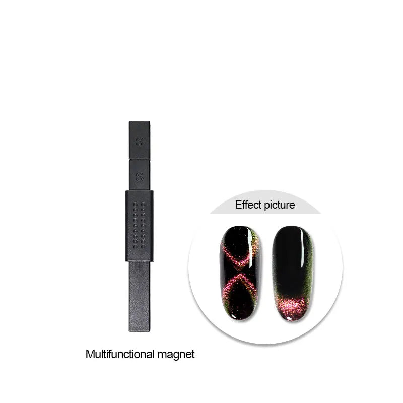 Clou Beaute Red Green Crystal Cat Eye Magnetic Gel Nail Polish 9D Galaxy Effect Holographic Reflective UV LED Varnish Nail Art