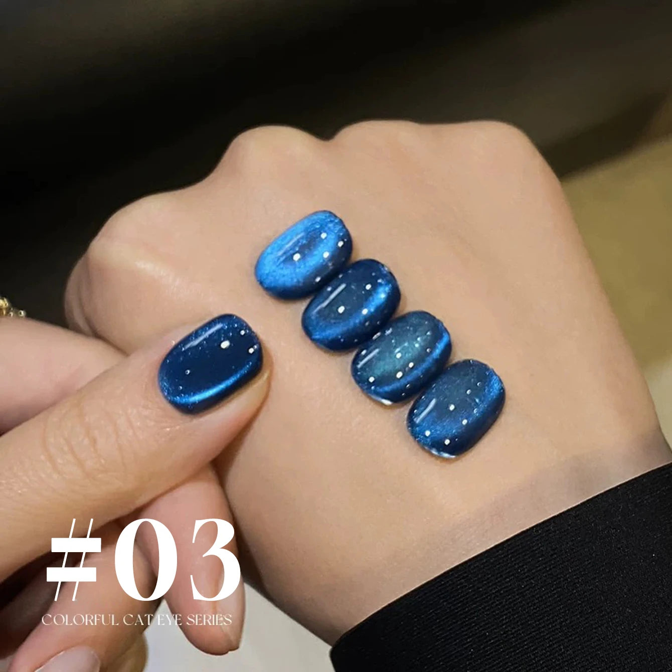MIANEL 12ML 1-12pcs Blue Nails Glass Bead Cat Eye Gel Nail Polish Whitening Popular Summer Nails Crystal Nail Polish Green Nails