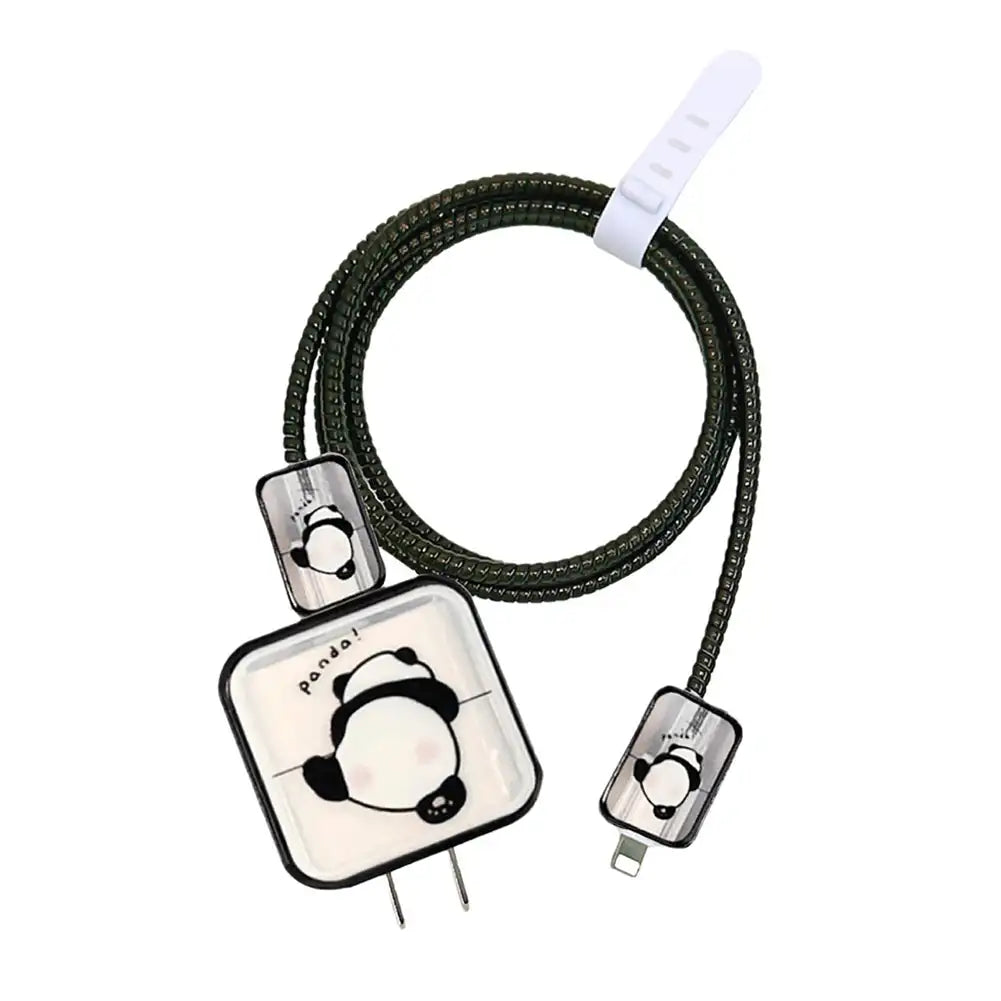 Creative Line Cute Case for iPhone 15 14 13 Pro Max 18/20W Charger Charging Protector Data Wire Winder Simple Line Art Cover