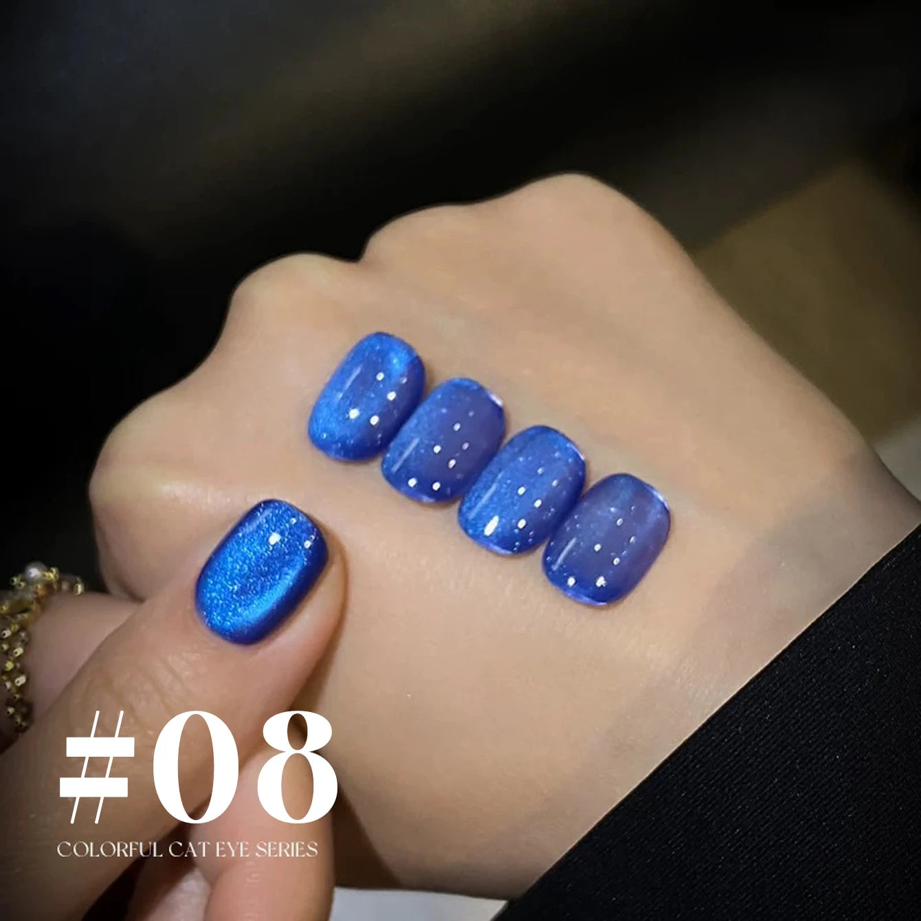 MIANEL 12ML 1-12pcs Blue Nails Glass Bead Cat Eye Gel Nail Polish Whitening Popular Summer Nails Crystal Nail Polish Green Nails