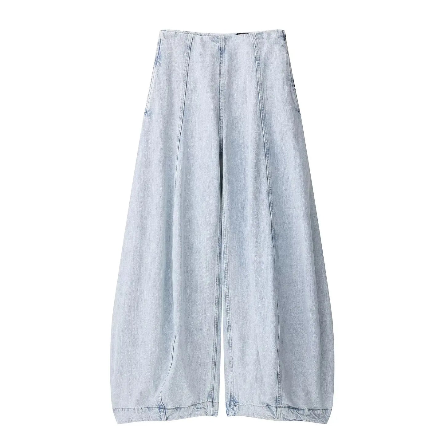 Chic Ripped Zipper Blue jeans Women Low Waist Pocket Female Wide Leg Denim Pants 2025 Autumn Loose Street Lady Trousers New