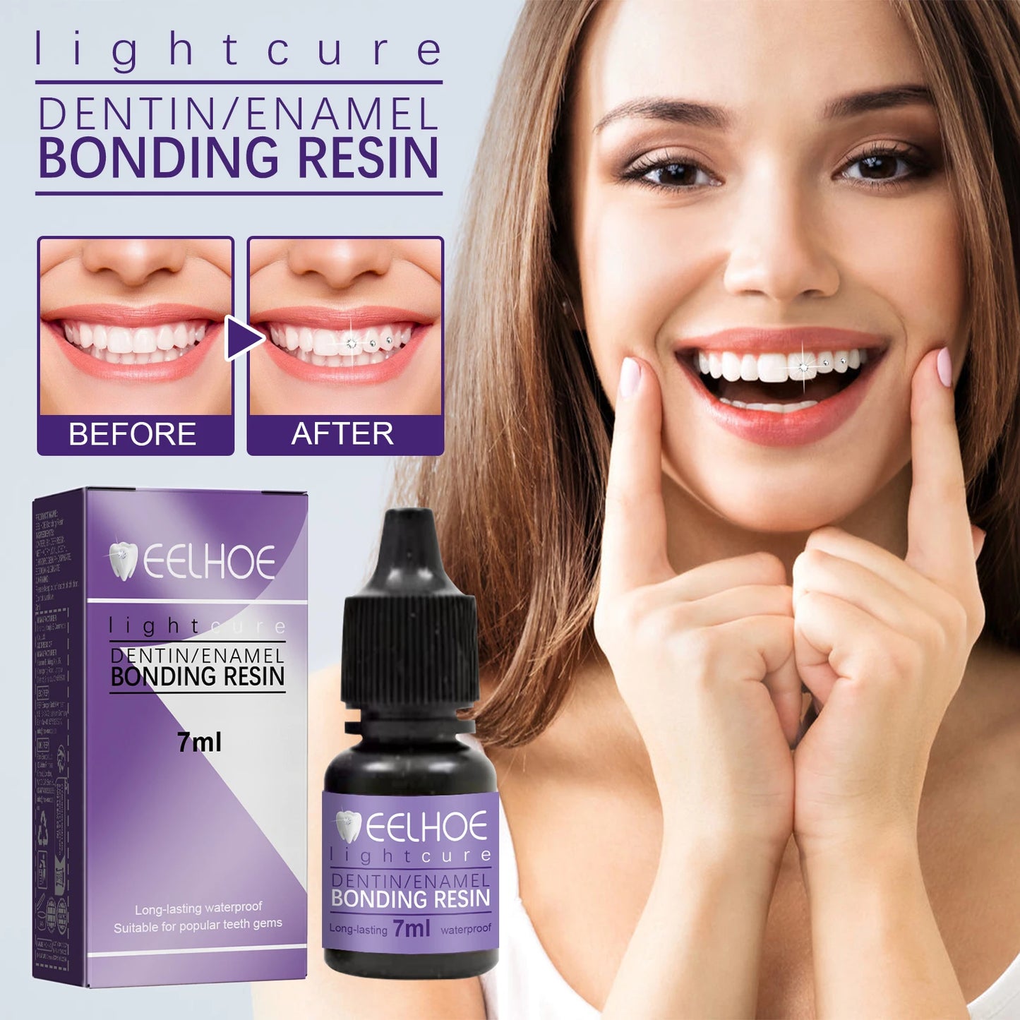 Tooth Gem Glue Dental Adhesive for Tooth Gems Diamond Kit Glue Teeth Crystal Jewelry Sturdy Tooth Jewelry Orthodontic Gel