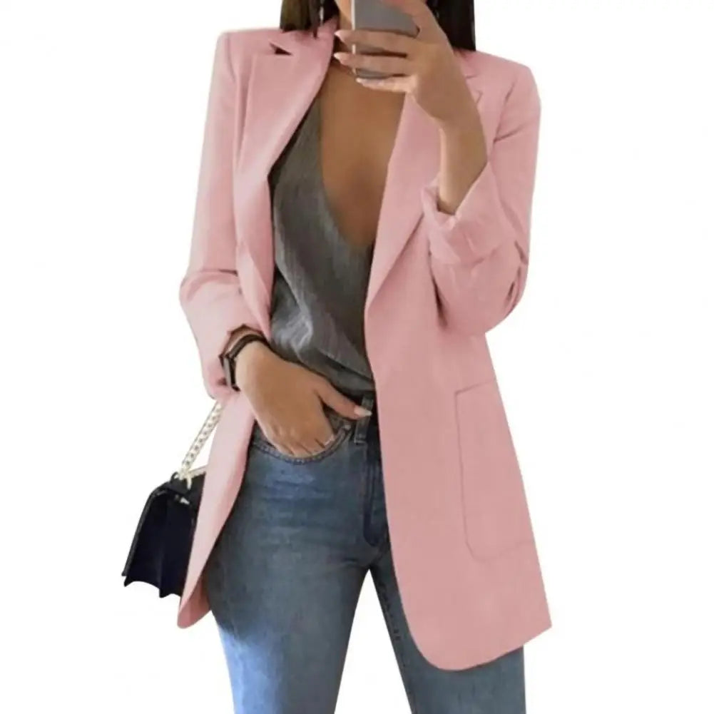 European And American Women Fashion Casual Suit Slim Fit Cardigan Oversized Women s Suit Coat 2023 Ladies Jacket Blazer