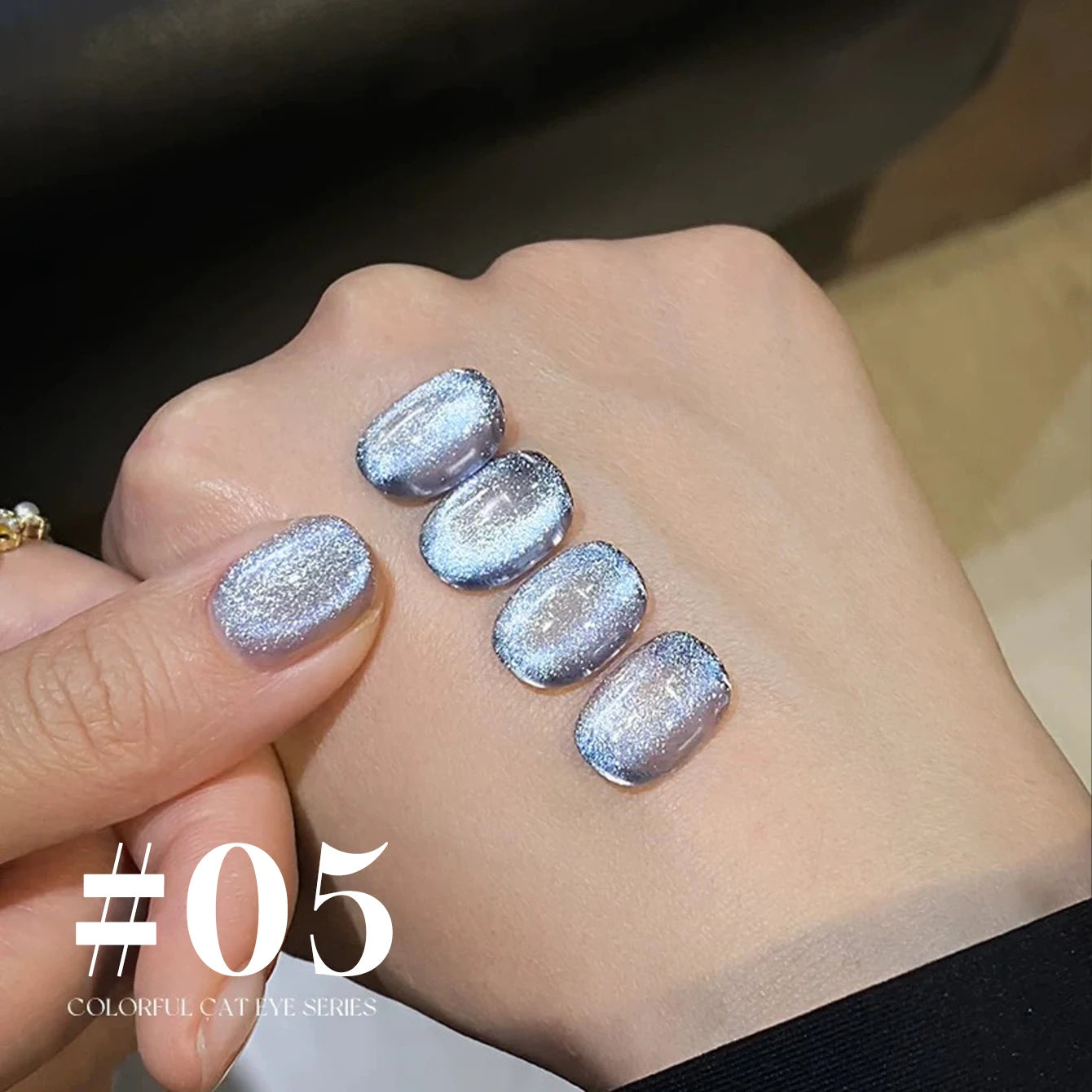 MIANEL 12ML 1-12pcs Blue Nails Glass Bead Cat Eye Gel Nail Polish Whitening Popular Summer Nails Crystal Nail Polish Green Nails