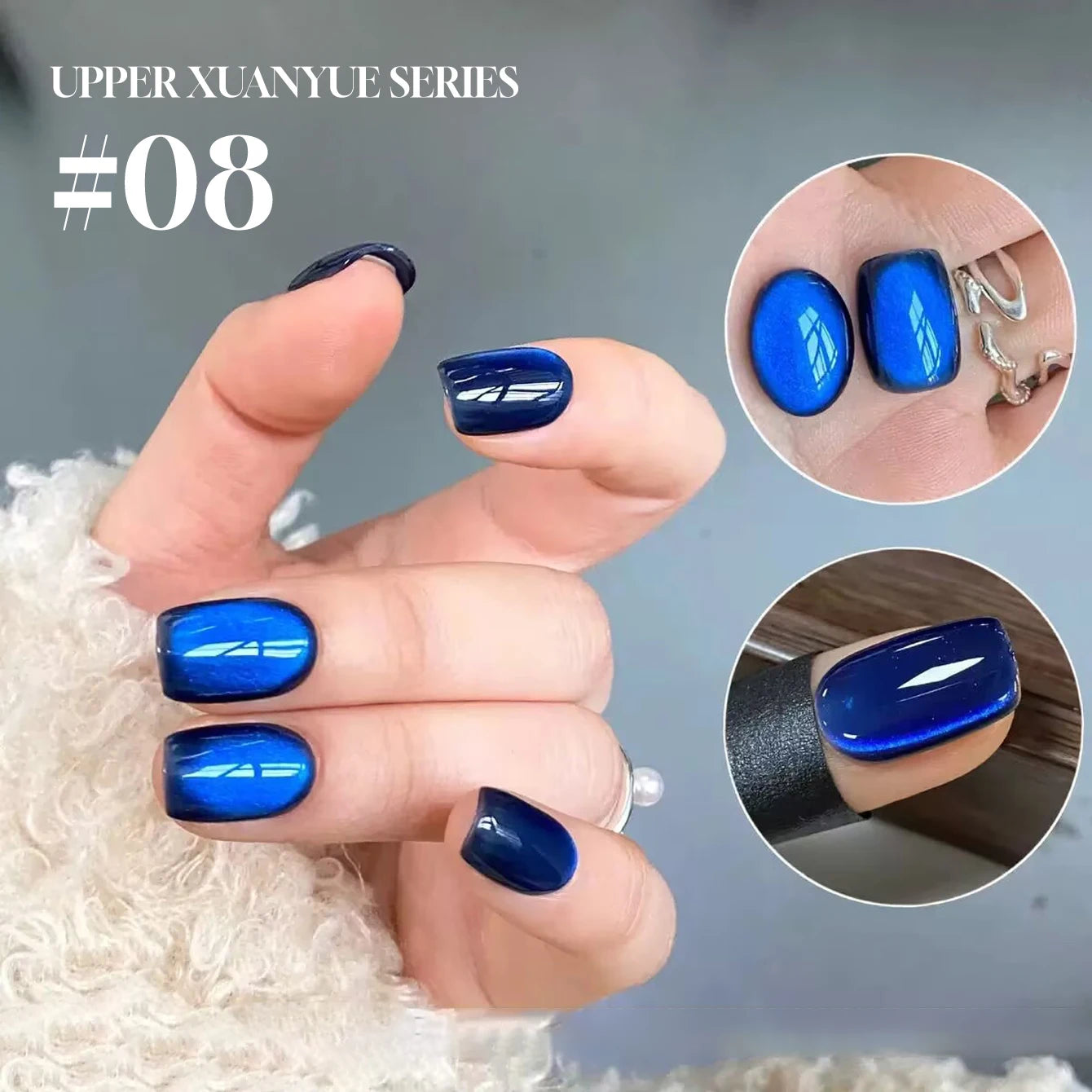 MIANEL 12ML 1-12pcs Blue Nails Glass Bead Cat Eye Gel Nail Polish Whitening Popular Summer Nails Crystal Nail Polish Green Nails