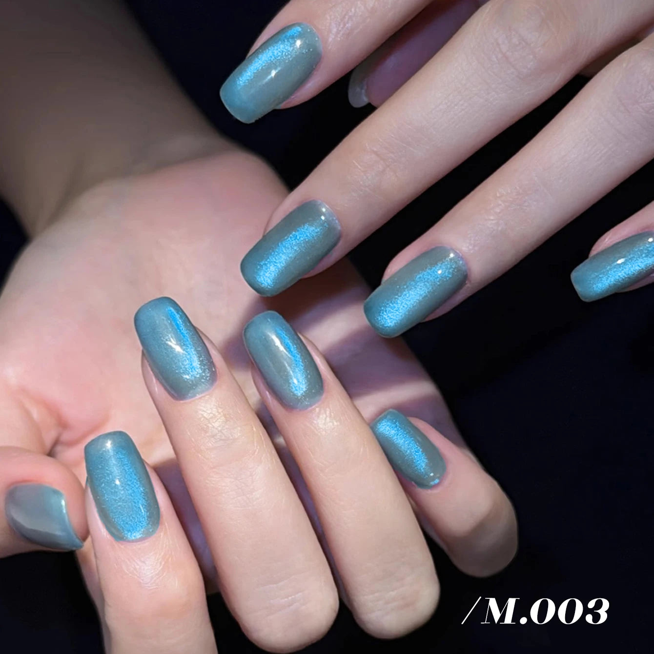 MIANEL 12ML 1-12pcs Blue Nails Glass Bead Cat Eye Gel Nail Polish Whitening Popular Summer Nails Crystal Nail Polish Green Nails