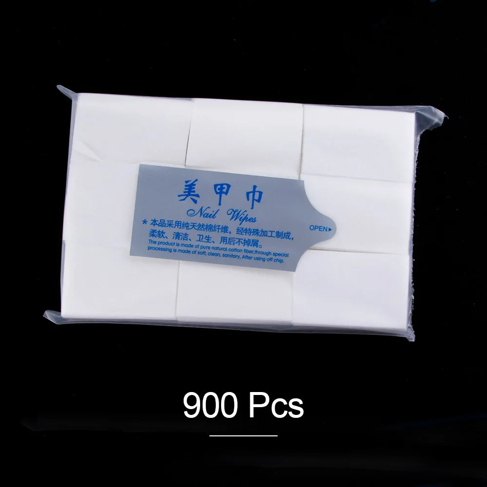 Nail Polish Remover Napkins Nail Wipes Pads Bath Manicure Pedicure UV Gel Lint-Free Wipes 100% Cotton Napkins For Nails Art Tool