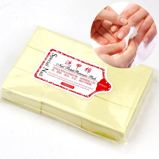 Nail Polish Remover Napkins Nail Wipes Pads Bath Manicure Pedicure UV Gel Lint-Free Wipes 100% Cotton Napkins For Nails Art Tool