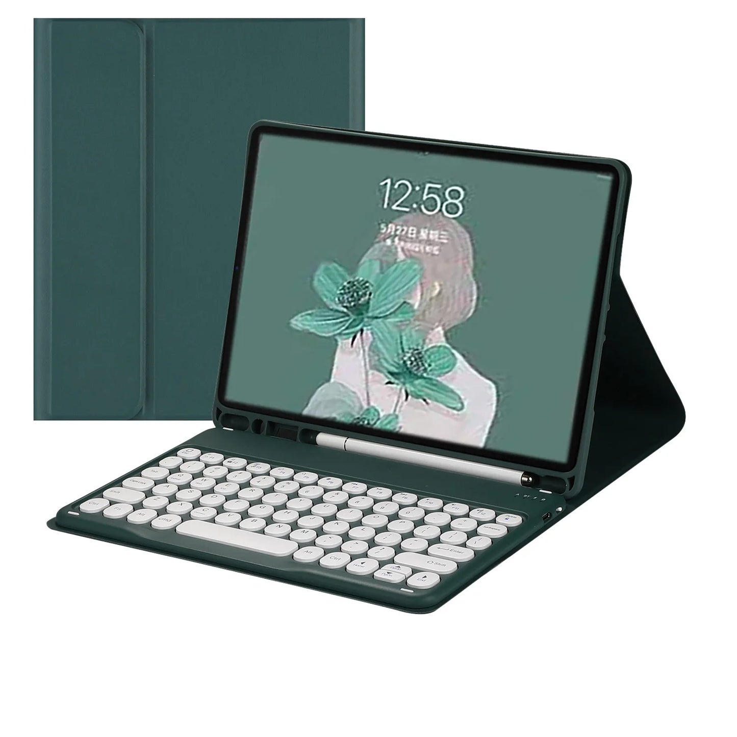 Wireless Touchpad Keyboard for iPad Air 5 4 10.9 7th 8th 9th 10.2 3 10.5 Stand Cover Case iPad Pro 11 Mini 6-Tablet Covers Cases