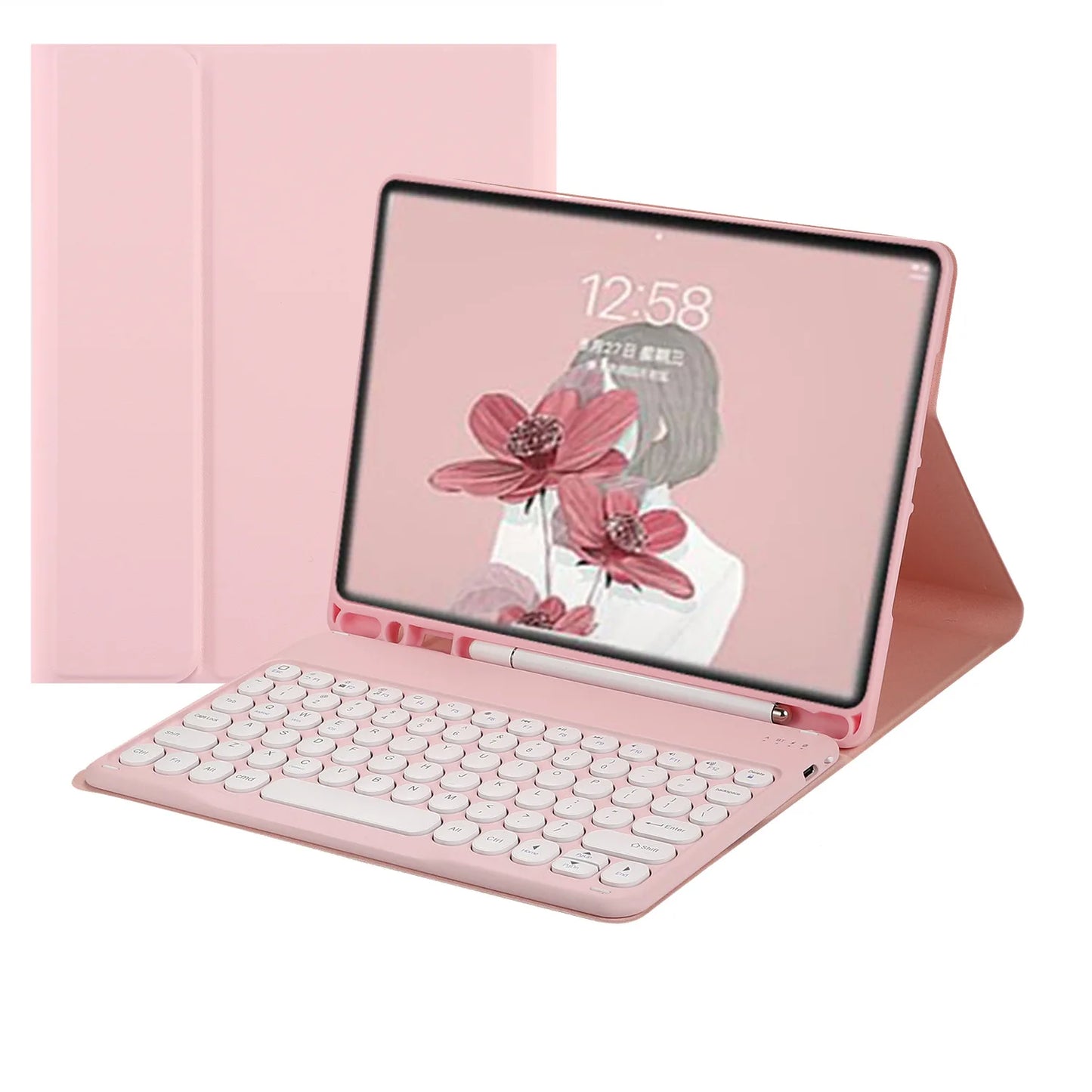 Wireless Touchpad Keyboard for iPad Air 5 4 10.9 7th 8th 9th 10.2 3 10.5 Stand Cover Case iPad Pro 11 Mini 6-Tablet Covers Cases