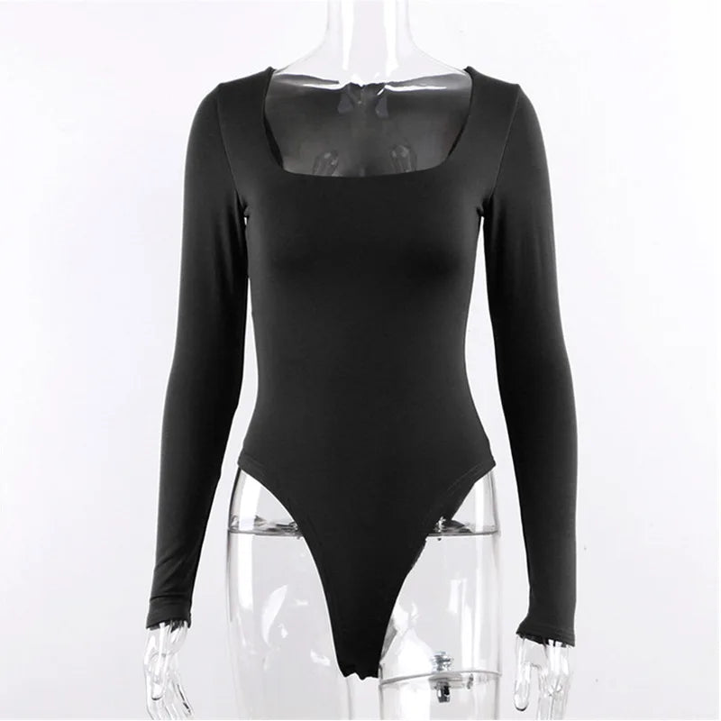 Shoulder Sexy Cut Out Rompers Womens Sexy Fashion One-neck Solid Color Jumpsuit