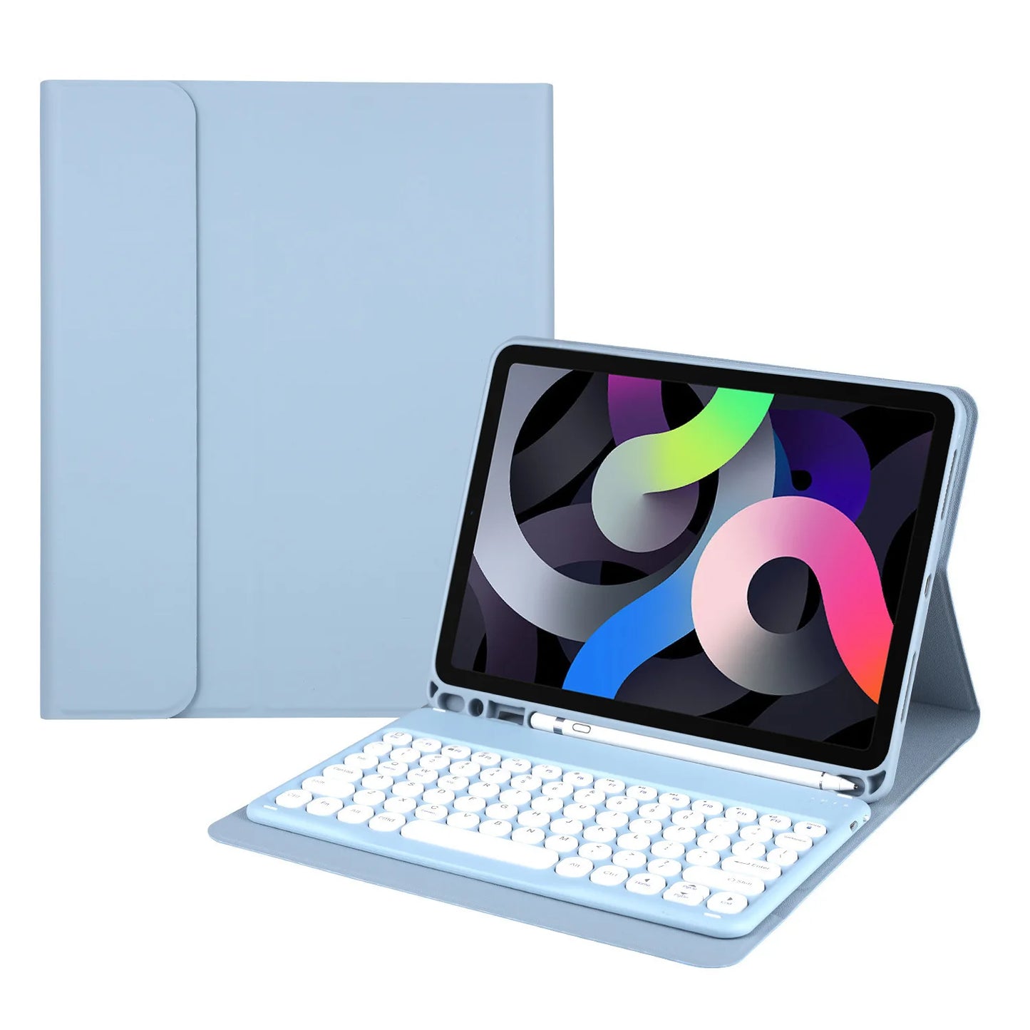 Wireless Touchpad Keyboard for iPad Air 5 4 10.9 7th 8th 9th 10.2 3 10.5 Stand Cover Case iPad Pro 11 Mini 6-Tablet Covers Cases