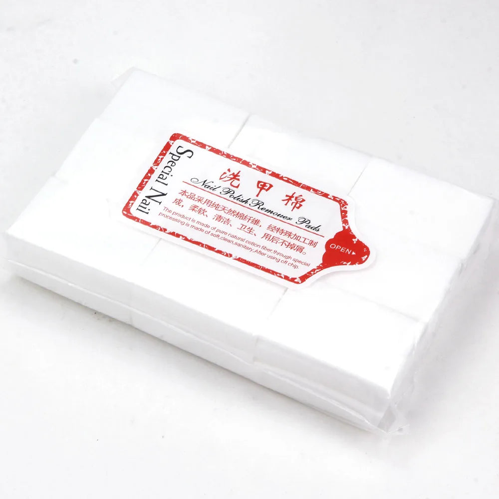 Nail Polish Remover Napkins Nail Wipes Pads Bath Manicure Pedicure UV Gel Lint-Free Wipes 100% Cotton Napkins For Nails Art Tool