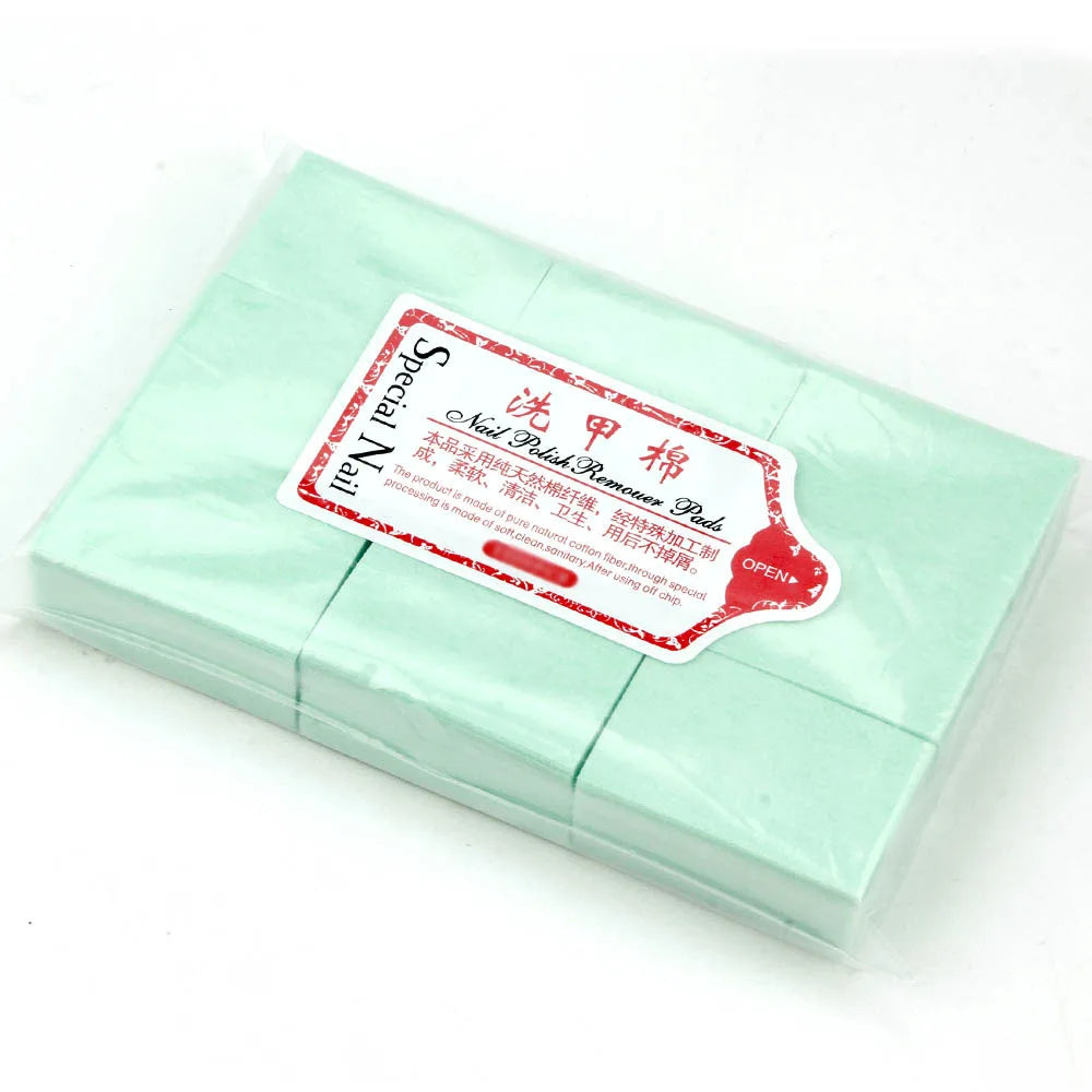Nail Polish Remover Napkins Nail Wipes Pads Bath Manicure Pedicure UV Gel Lint-Free Wipes 100% Cotton Napkins For Nails Art Tool