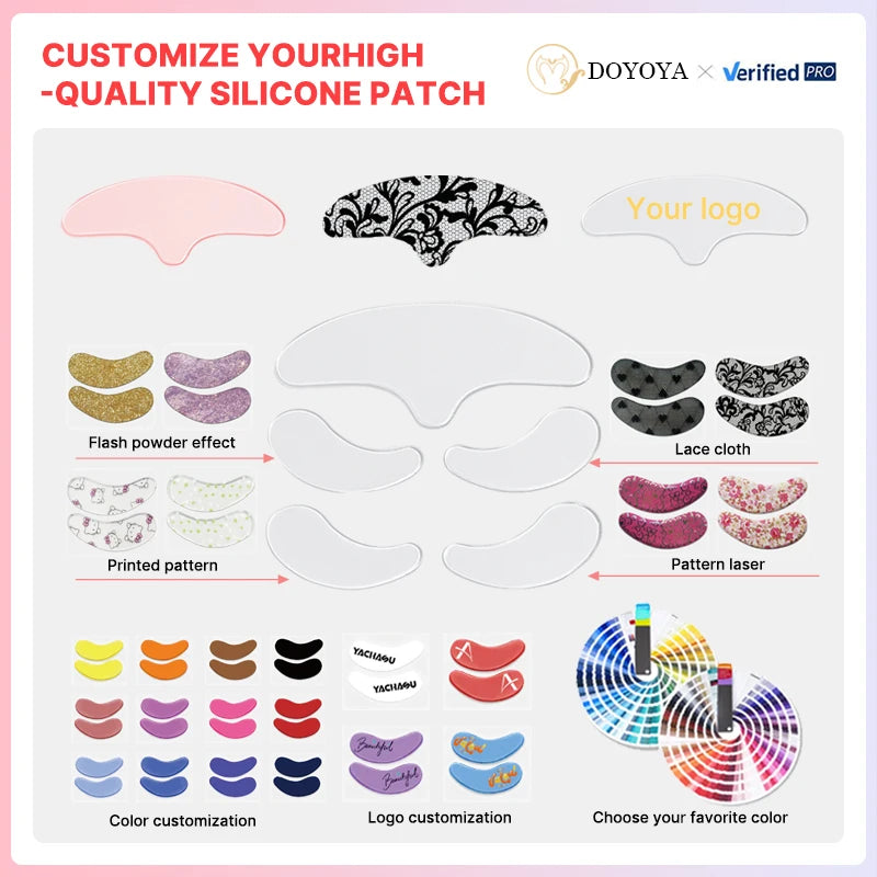 CE Certified Silicone Eye Anti Wrinkle Patches Color Customization Reusable Under Eye Wrinkle Patches OEM/ODM