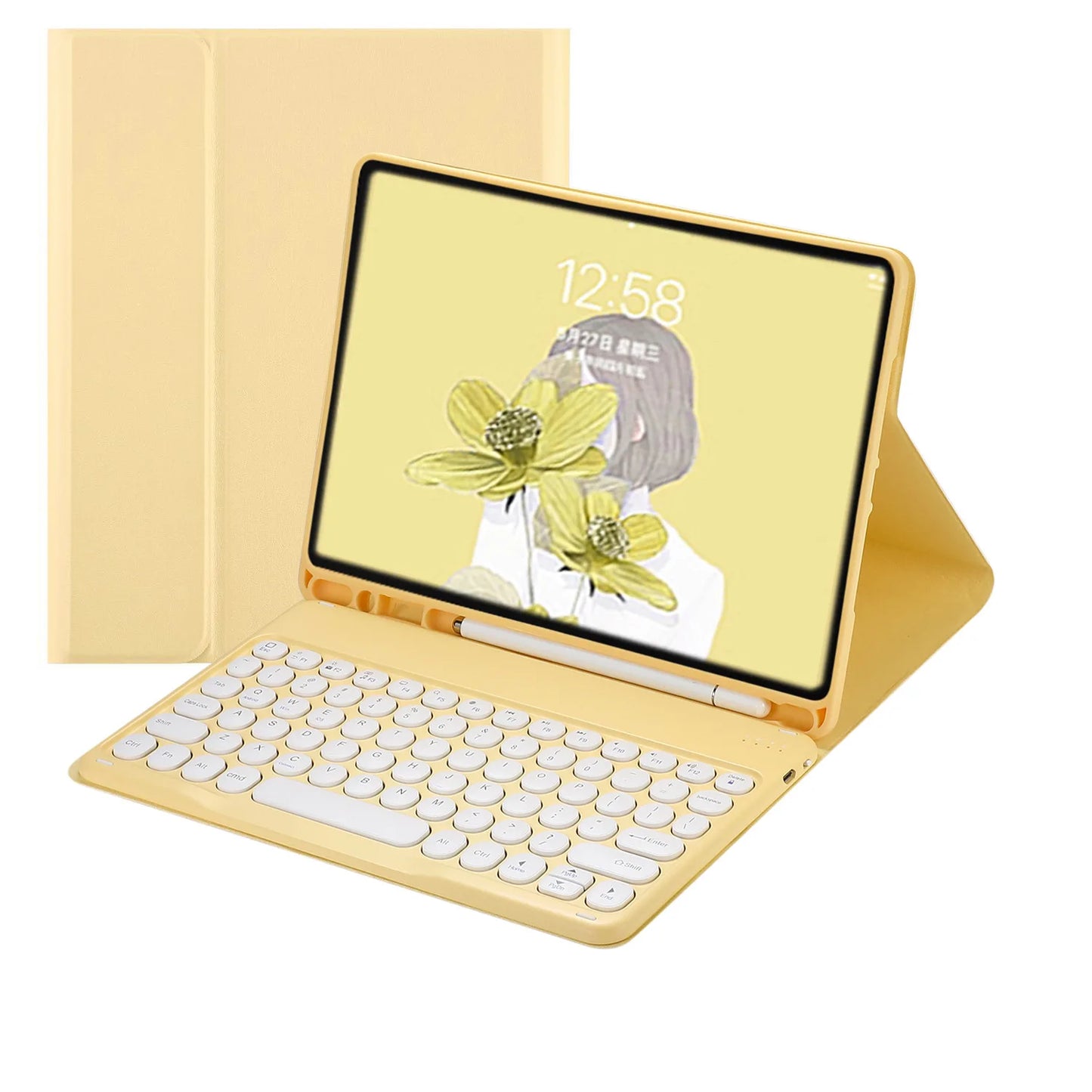 Wireless Touchpad Keyboard for iPad Air 5 4 10.9 7th 8th 9th 10.2 3 10.5 Stand Cover Case iPad Pro 11 Mini 6-Tablet Covers Cases
