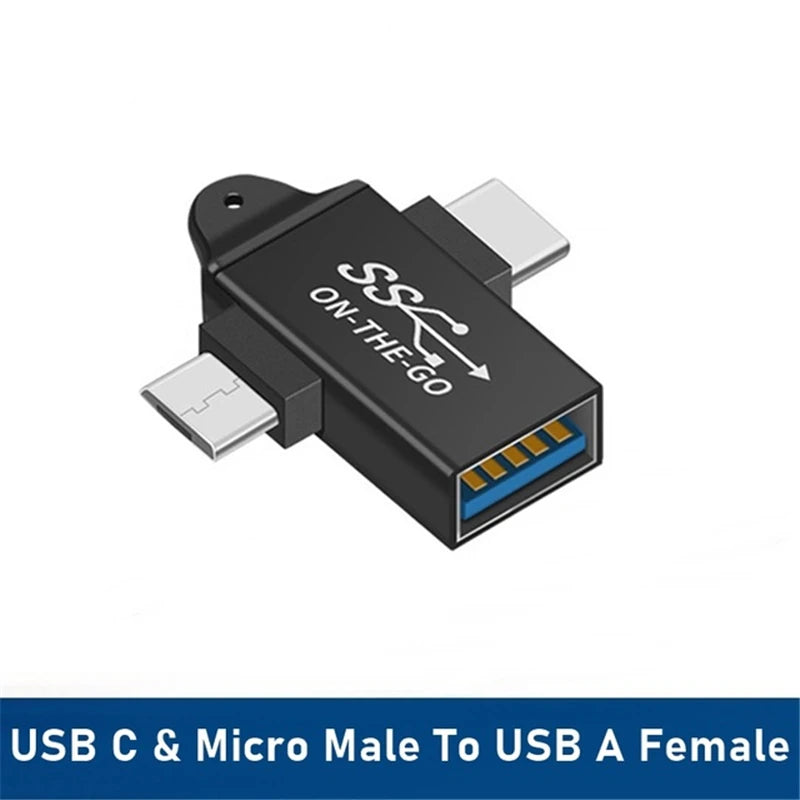 Adaptador Tongdaytech Universal tipo C macho a Micro USB hembra USB C OTG compatible con Adaptador de sincronización de datos pa