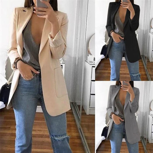 New Ladies Blazers Fashion Jacket Suit Office Blazers Outwear Female