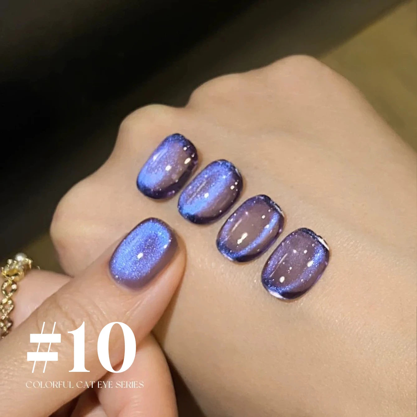 MIANEL 12ML 1-12pcs Blue Nails Glass Bead Cat Eye Gel Nail Polish Whitening Popular Summer Nails Crystal Nail Polish Green Nails