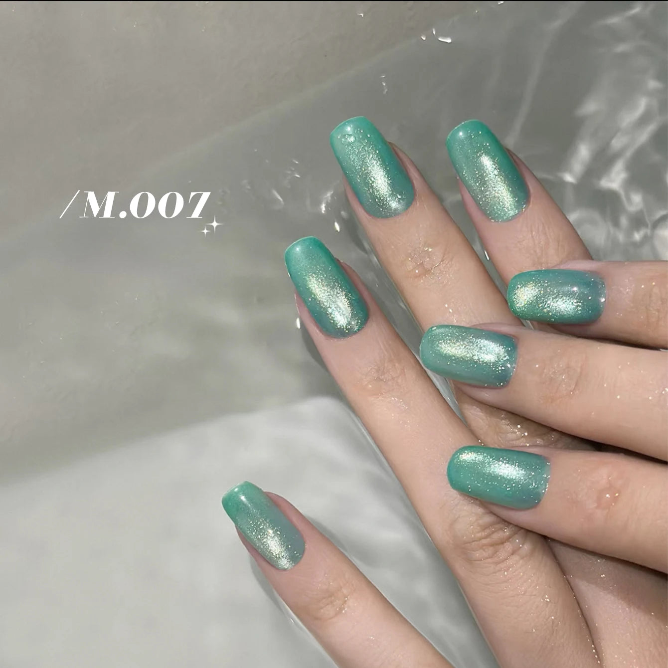 MIANEL 12ML 1-12pcs Blue Nails Glass Bead Cat Eye Gel Nail Polish Whitening Popular Summer Nails Crystal Nail Polish Green Nails