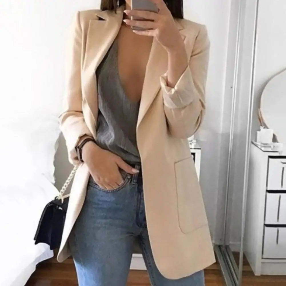 European And American Women Fashion Casual Suit Slim Fit Cardigan Oversized Women s Suit Coat 2023 Ladies Jacket Blazer
