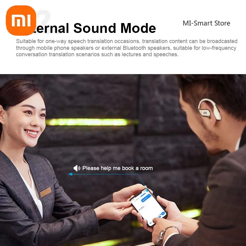Xiaomi OWS New AI Translation Earbuds Non In Ear Bluetooth ENC Earphones with 144 Kinds Languages Simultaneous Interpretation