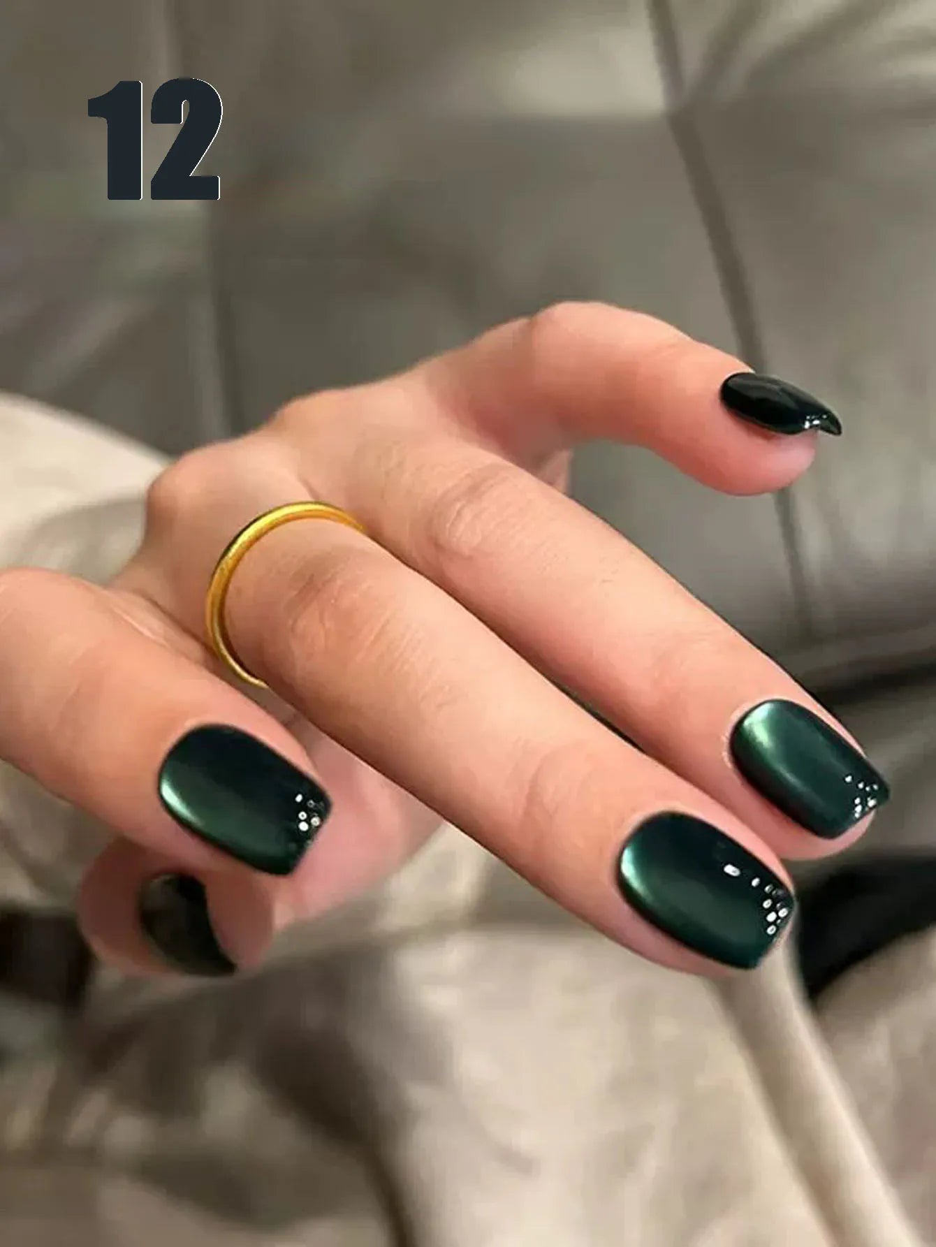 MIANEL 12ML 1-21PCS Red Ocean Cat Eye Gel Nail Polish 2025 Flash Glass Beads Cat Magnetic Gel Red Nails Blue Nails Summer Nails