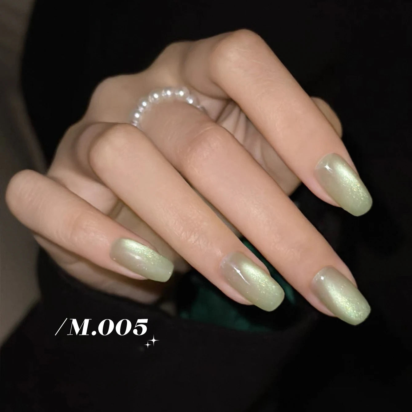 MIANEL 12ML 1-12pcs Blue Nails Glass Bead Cat Eye Gel Nail Polish Whitening Popular Summer Nails Crystal Nail Polish Green Nails
