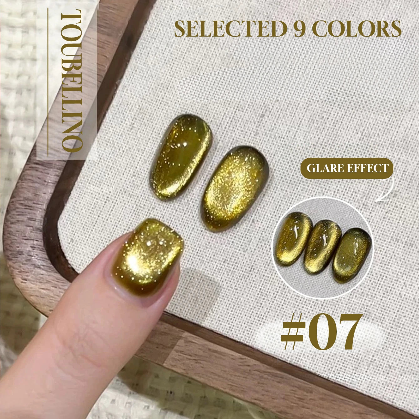 MIANEL 12ML 1-21PCS Red Ocean Cat Eye Gel Nail Polish 2025 Flash Glass Beads Cat Magnetic Gel Red Nails Blue Nails Summer Nails