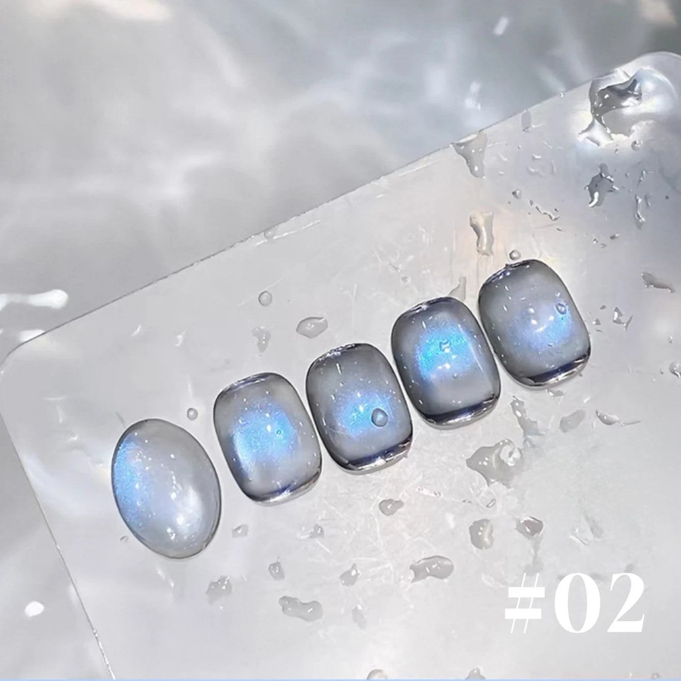 MIANEL 12ML 1-12pcs Blue Nails Glass Bead Cat Eye Gel Nail Polish Whitening Popular Summer Nails Crystal Nail Polish Green Nails