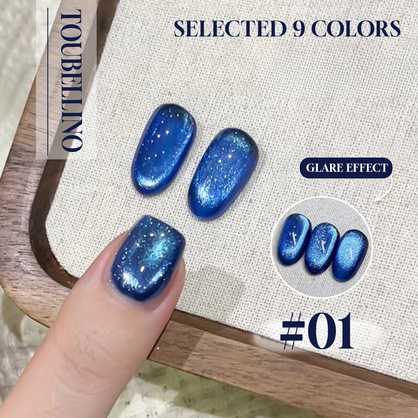 MIANEL 12ML 1-21PCS Red Ocean Cat Eye Gel Nail Polish 2025 Flash Glass Beads Cat Magnetic Gel Red Nails Blue Nails Summer Nails