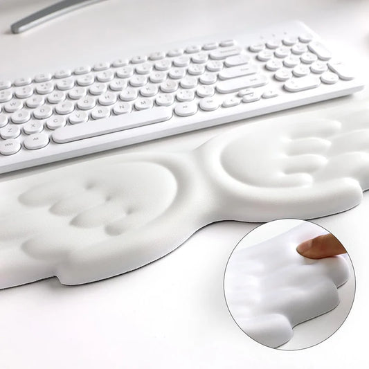 Mousepad Ergonomic Angel Keyboard Mouse Wrist Rest Office Typing Protection Relax Wrist Memory Foam Mouse Pad Computer Laptop PC