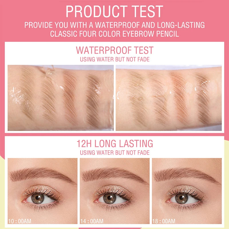 Not Easy To Smudge Anti-smudge Eyebrow Pencil Smooth Natural Eyebrow Pencil Does Not Take Off Makeup Waterproof Eyebrow Pencil