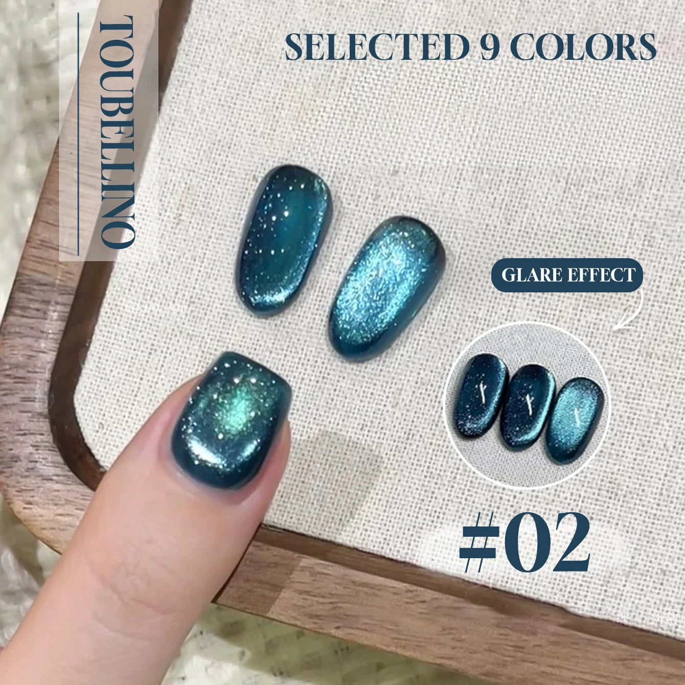MIANEL 12ML 1-21PCS Red Ocean Cat Eye Gel Nail Polish 2025 Flash Glass Beads Cat Magnetic Gel Red Nails Blue Nails Summer Nails