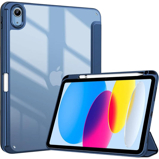 for iPad (A16) 11th Generation 11 Inch 2025/10th Generation 10.9 Inch 2022 Case  Pencil Holder,Hybrid iPad 11 10 Case with Clear