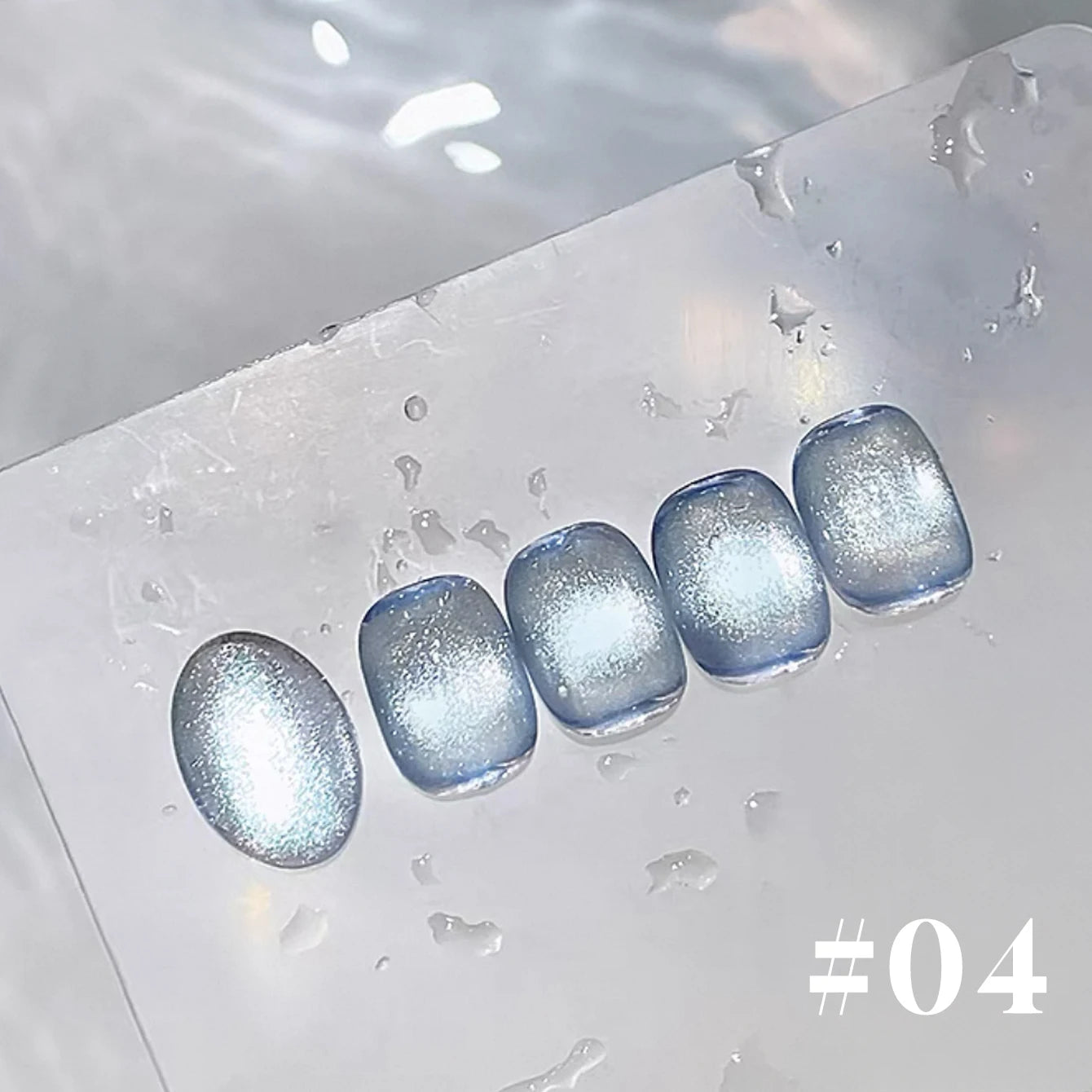 MIANEL 12ML 1-12pcs Blue Nails Glass Bead Cat Eye Gel Nail Polish Whitening Popular Summer Nails Crystal Nail Polish Green Nails