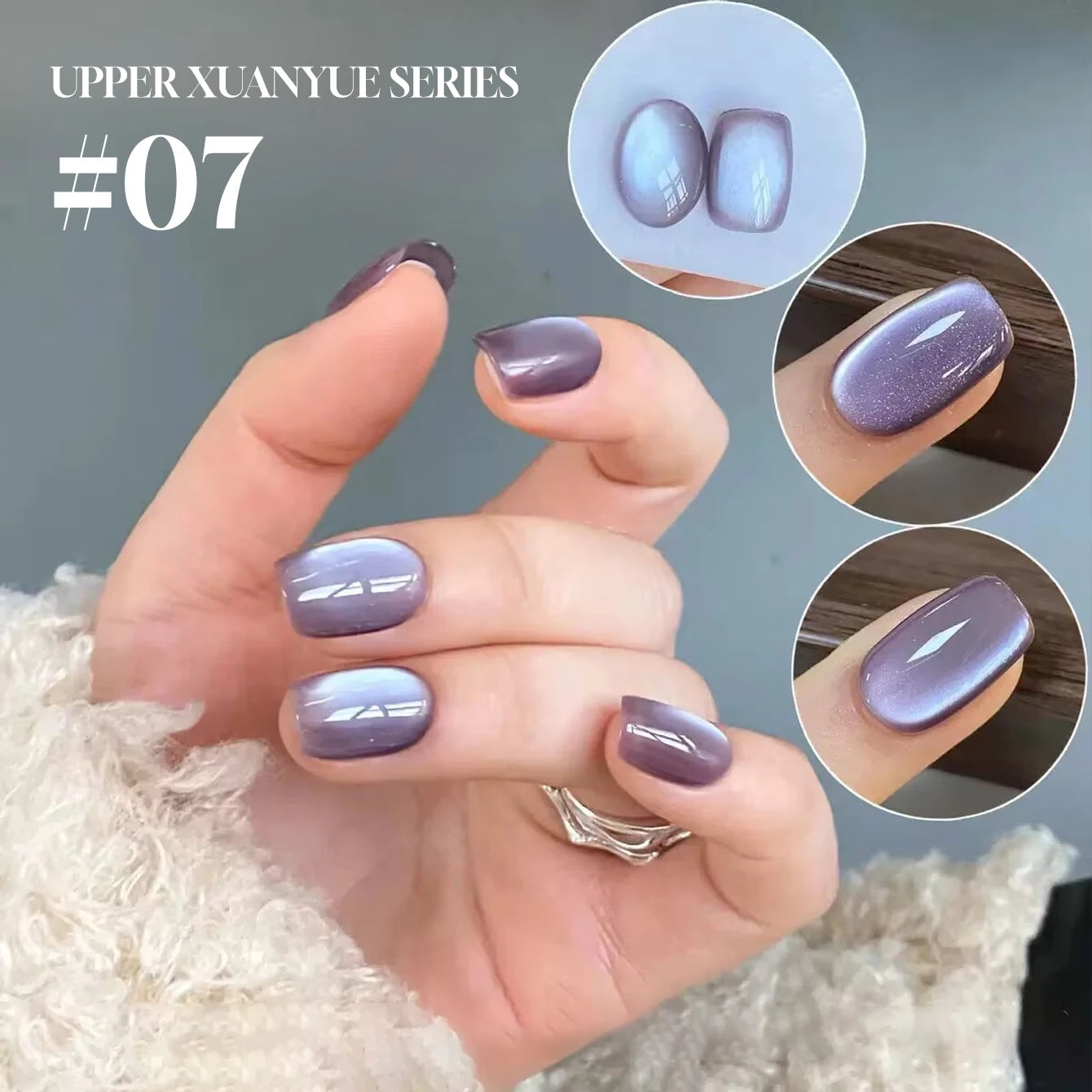 MIANEL 12ML 1-12pcs Blue Nails Glass Bead Cat Eye Gel Nail Polish Whitening Popular Summer Nails Crystal Nail Polish Green Nails