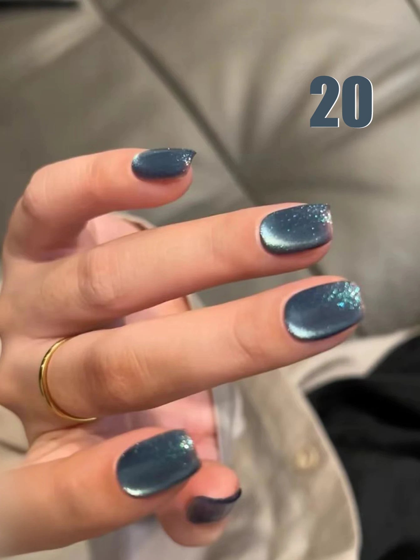 MIANEL 12ML 1-21PCS Red Ocean Cat Eye Gel Nail Polish 2025 Flash Glass Beads Cat Magnetic Gel Red Nails Blue Nails Summer Nails