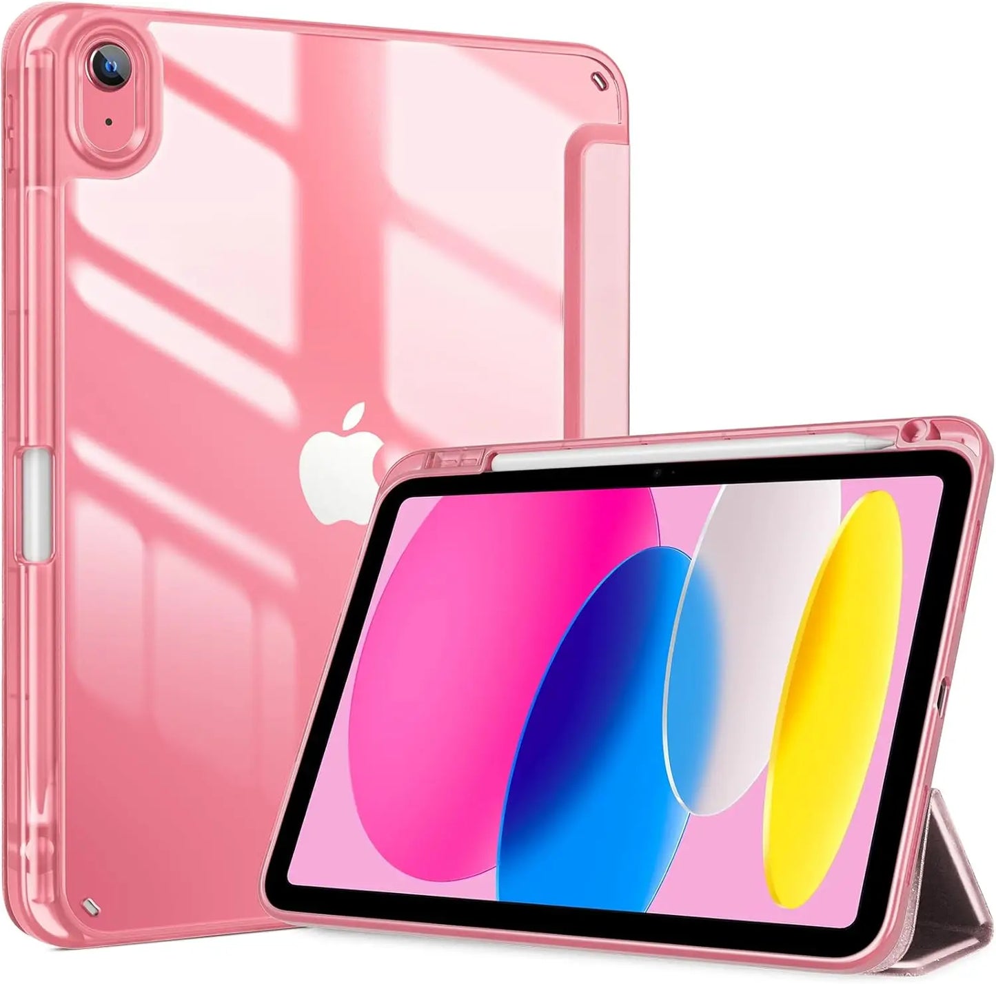 for iPad (A16) 11th Generation 11 Inch 2025/10th Generation 10.9 Inch 2022 Case  Pencil Holder,Hybrid iPad 11 10 Case with Clear