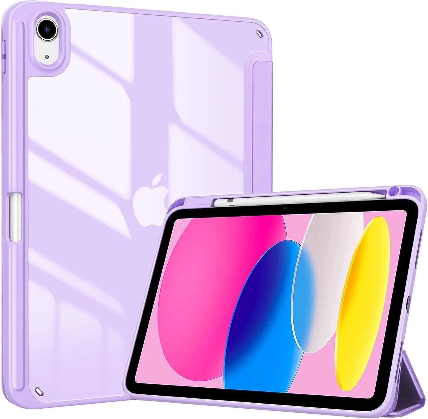 for iPad (A16) 11th Generation 11 Inch 2025/10th Generation 10.9 Inch 2022 Case  Pencil Holder,Hybrid iPad 11 10 Case with Clear