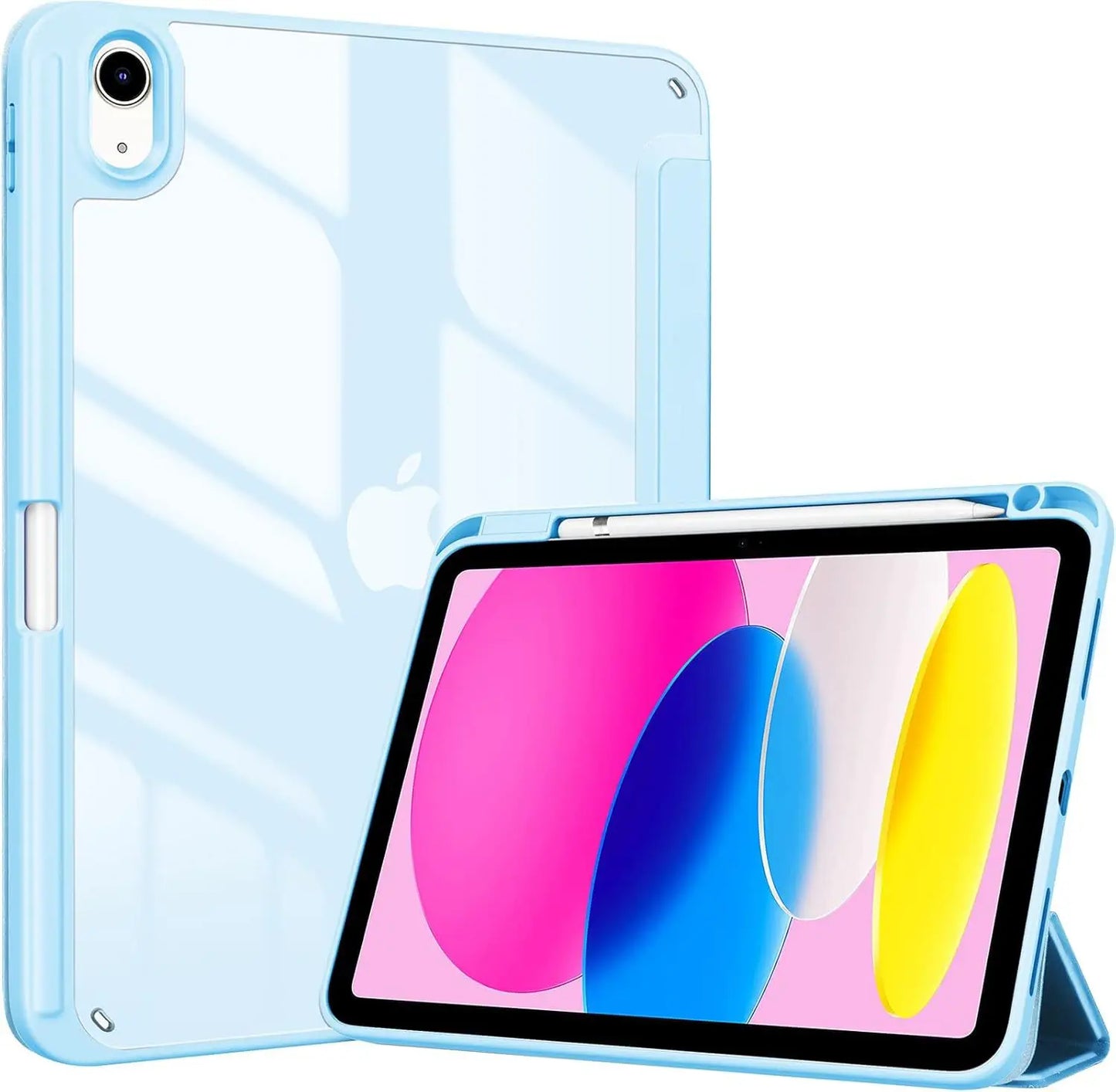 for iPad (A16) 11th Generation 11 Inch 2025/10th Generation 10.9 Inch 2022 Case  Pencil Holder,Hybrid iPad 11 10 Case with Clear