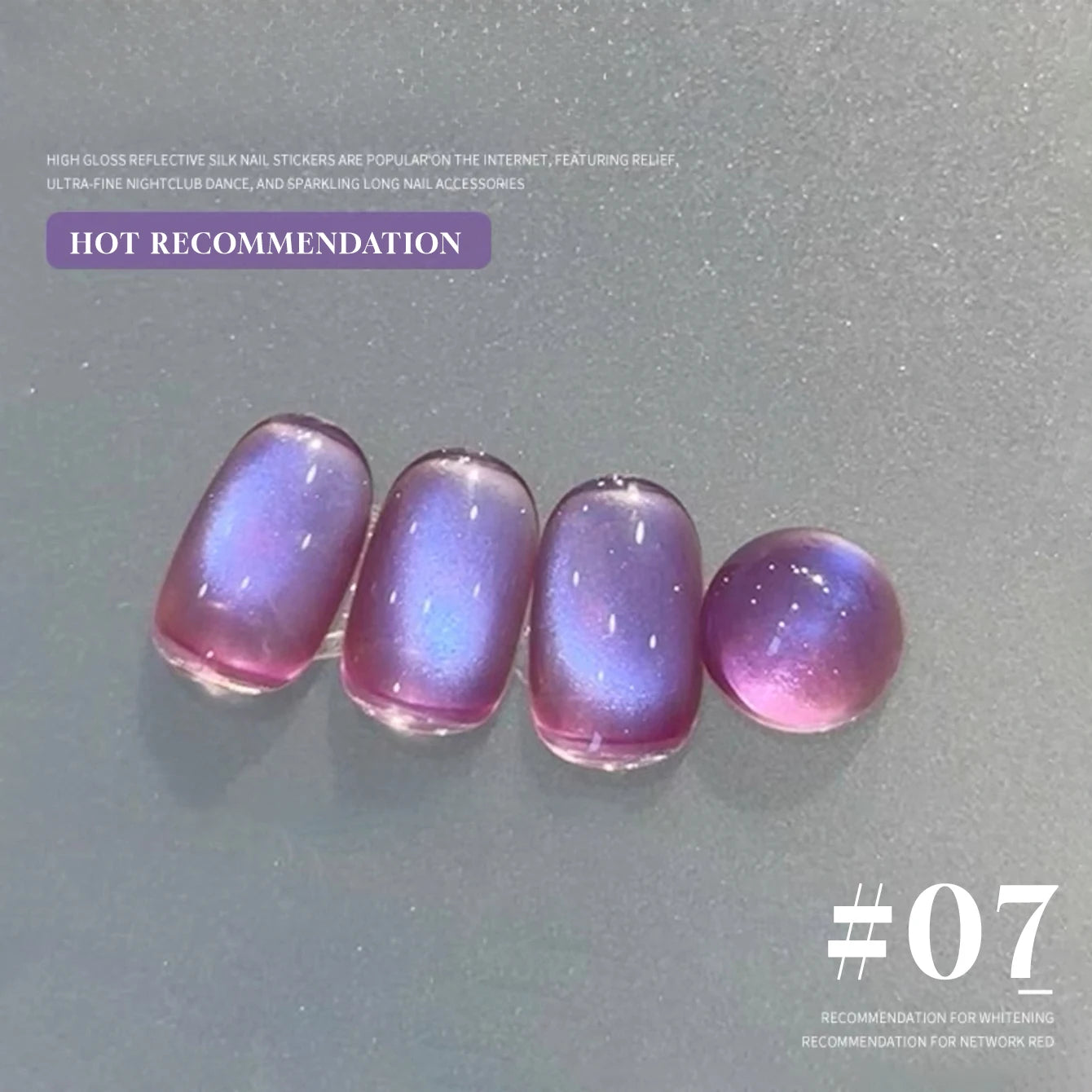 MIANEL 12ML 1-21PCS Red Ocean Cat Eye Gel Nail Polish 2025 Flash Glass Beads Cat Magnetic Gel Red Nails Blue Nails Summer Nails