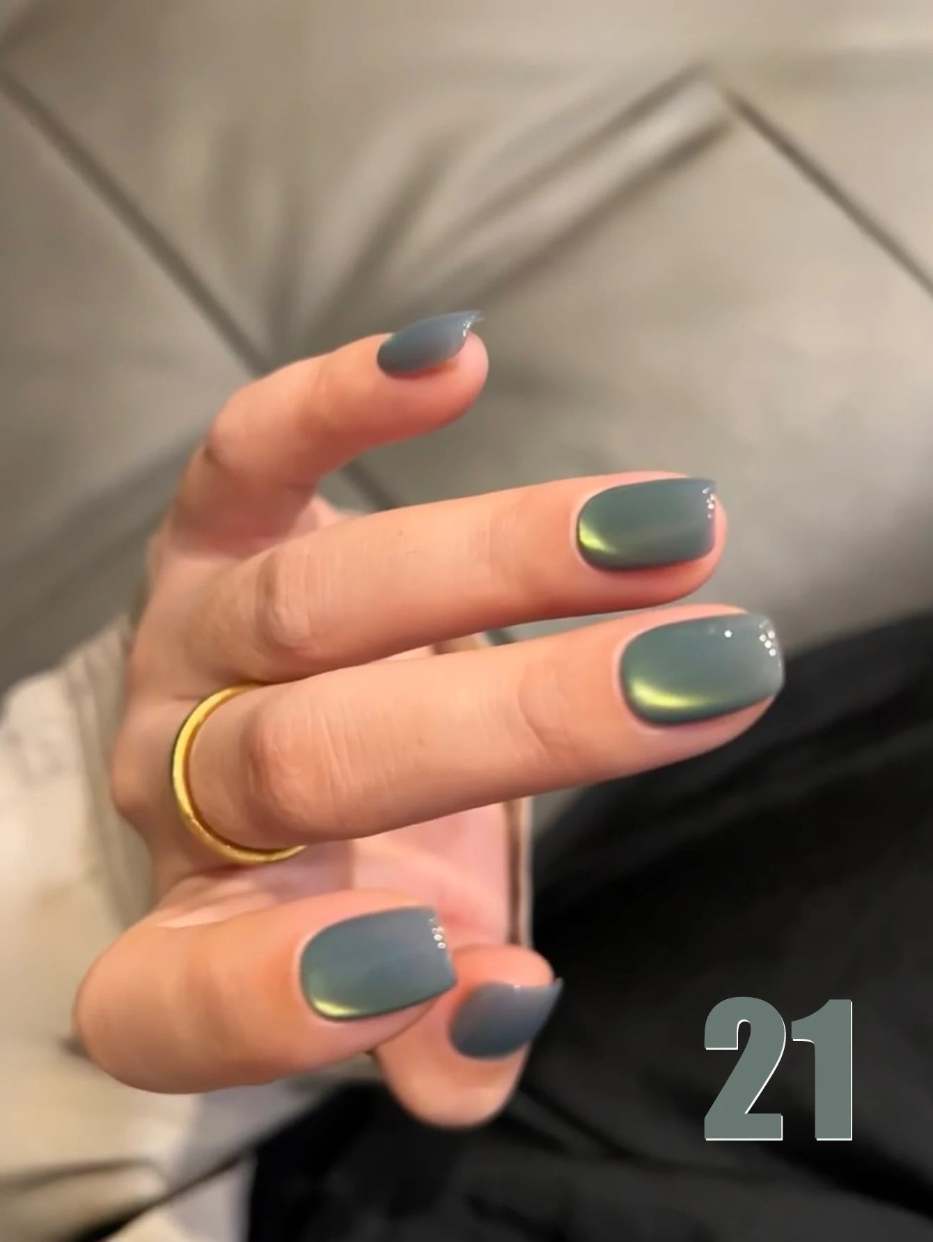 MIANEL 12ML 1-21PCS Red Ocean Cat Eye Gel Nail Polish 2025 Flash Glass Beads Cat Magnetic Gel Red Nails Blue Nails Summer Nails