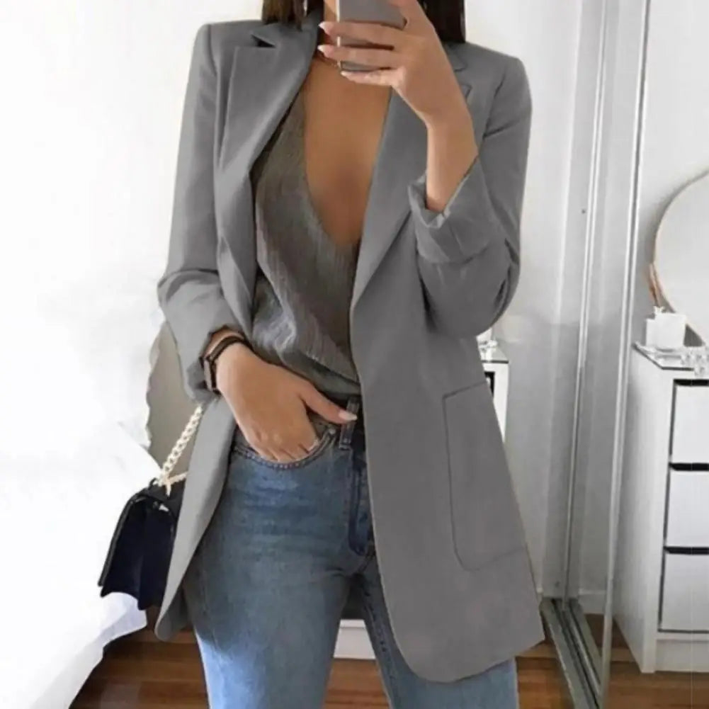 European And American Women Fashion Casual Suit Slim Fit Cardigan Oversized Women s Suit Coat 2023 Ladies Jacket Blazer