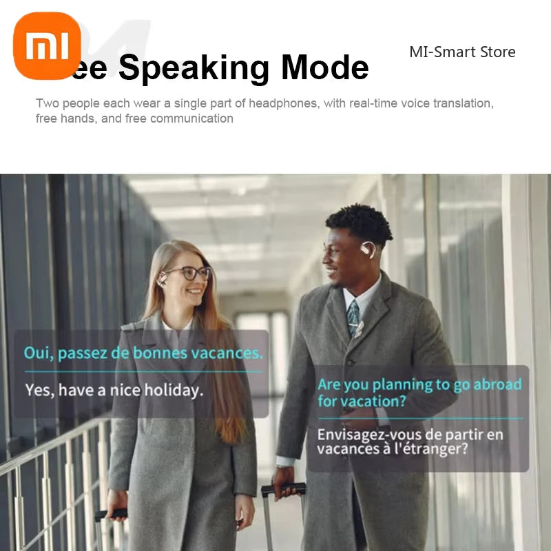 Xiaomi OWS New AI Translation Earbuds Non In Ear Bluetooth ENC Earphones with 144 Kinds Languages Simultaneous Interpretation