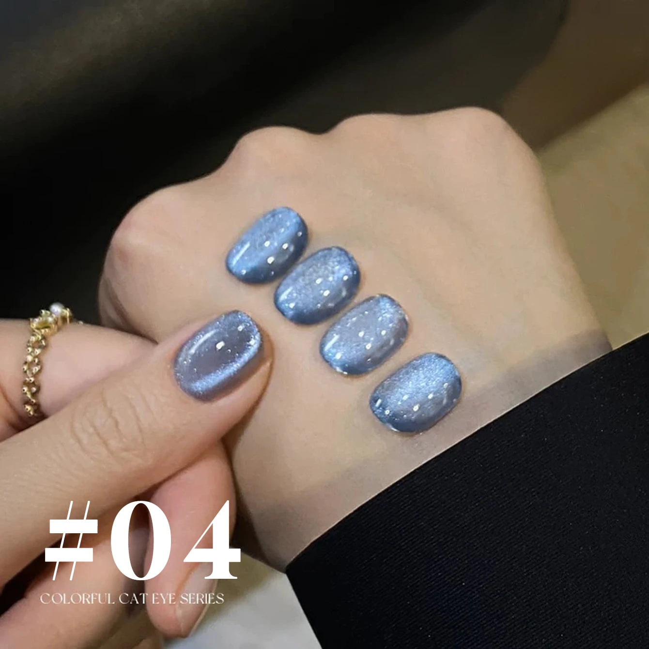 MIANEL 12ML 1-12pcs Blue Nails Glass Bead Cat Eye Gel Nail Polish Whitening Popular Summer Nails Crystal Nail Polish Green Nails