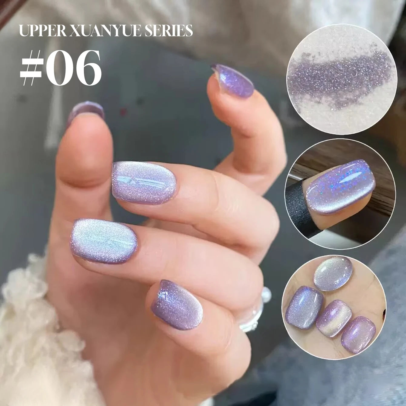MIANEL 12ML 1-12pcs Blue Nails Glass Bead Cat Eye Gel Nail Polish Whitening Popular Summer Nails Crystal Nail Polish Green Nails