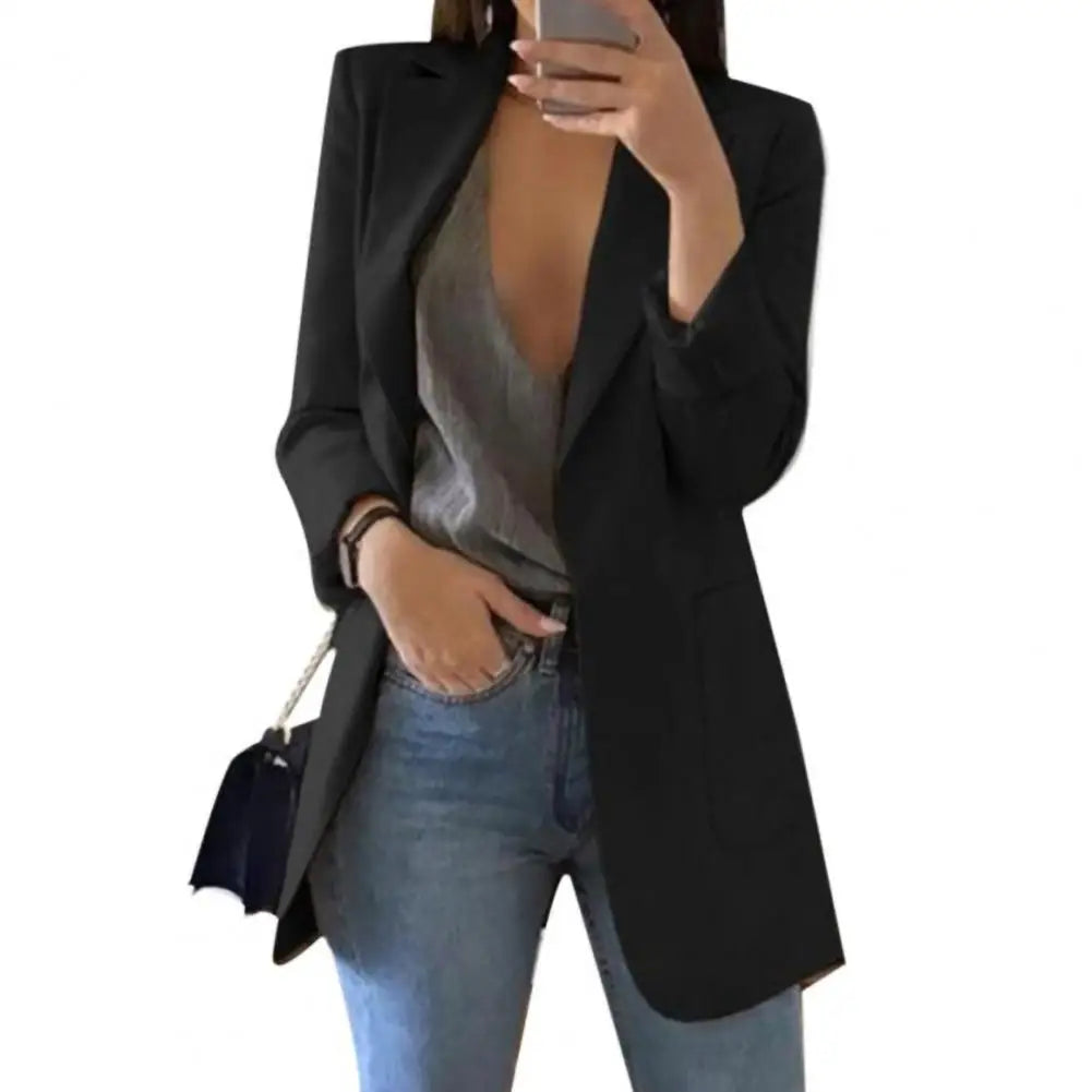 European And American Women Fashion Casual Suit Slim Fit Cardigan Oversized Women s Suit Coat 2023 Ladies Jacket Blazer