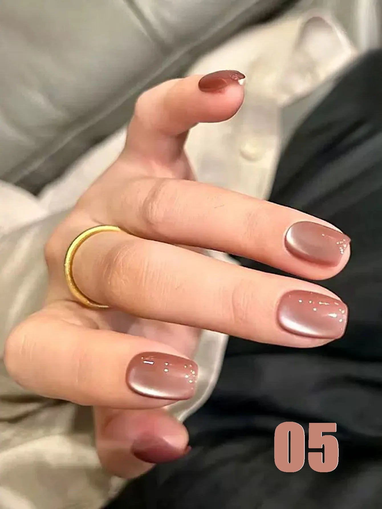MIANEL 12ML 1-21PCS Red Ocean Cat Eye Gel Nail Polish 2025 Flash Glass Beads Cat Magnetic Gel Red Nails Blue Nails Summer Nails